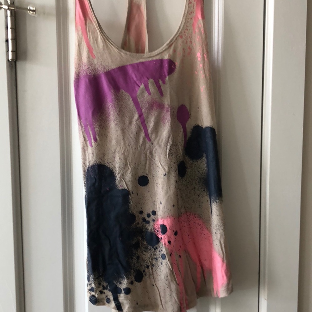 Tank top size small with paint splatter detail